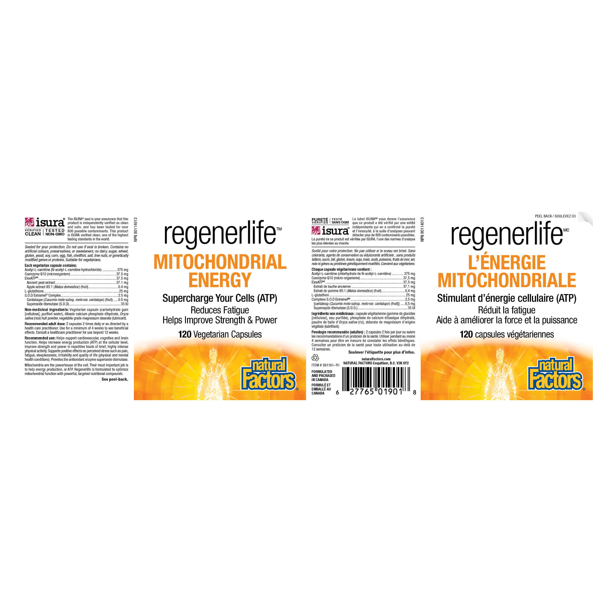 RegenerLife Mitochondrial Support Supplement - Boost Energy, Enhance Cellular Health & Longevity - Ideal for Athletes, Fitness Enthusiasts & Anti-Aging