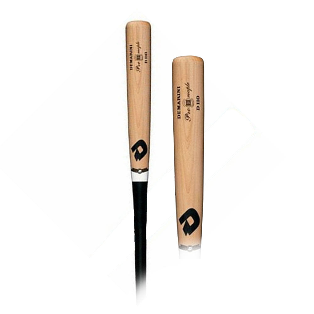 DeMarini D110 Black Pro Maple Composite Wood BBCOR Baseball Bat - High Performance for Competitive Play & Training