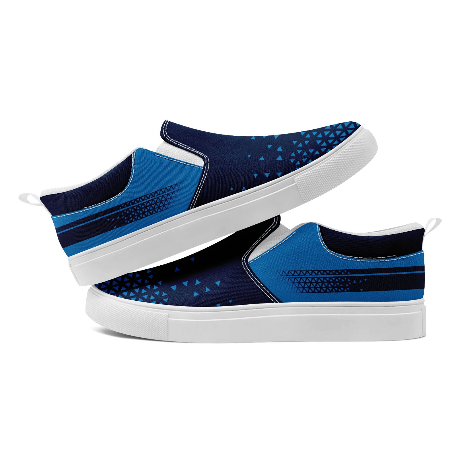 Custom Personalized Slip-On Canvas Sneakers for Men & Women - Handmade Breathable Comfortable Shoes for Casual Wear, Walking & Travel - FN071 E023042