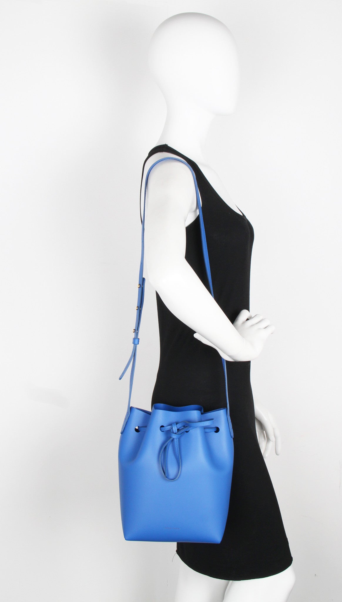 Mini Bucket Bag in Royal Calf Leather - Stylish & Durable Crossbody Purse for Women | Perfect for Everyday Use, Shopping & Travel