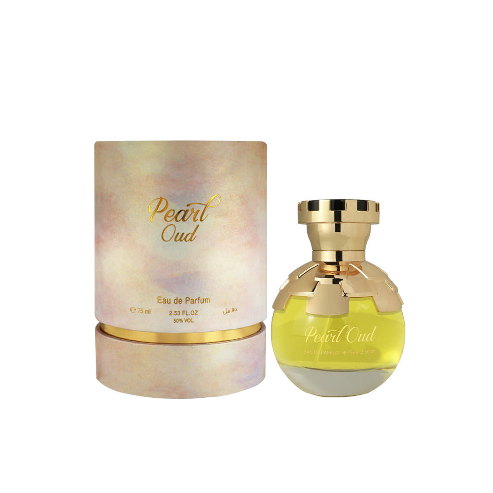 Premium Pearl Oud Eau de Parfum 75ml - Luxury Arabian Perfume for Men & Women, Long-Lasting Fragrance for Special Occasions & Evening Events