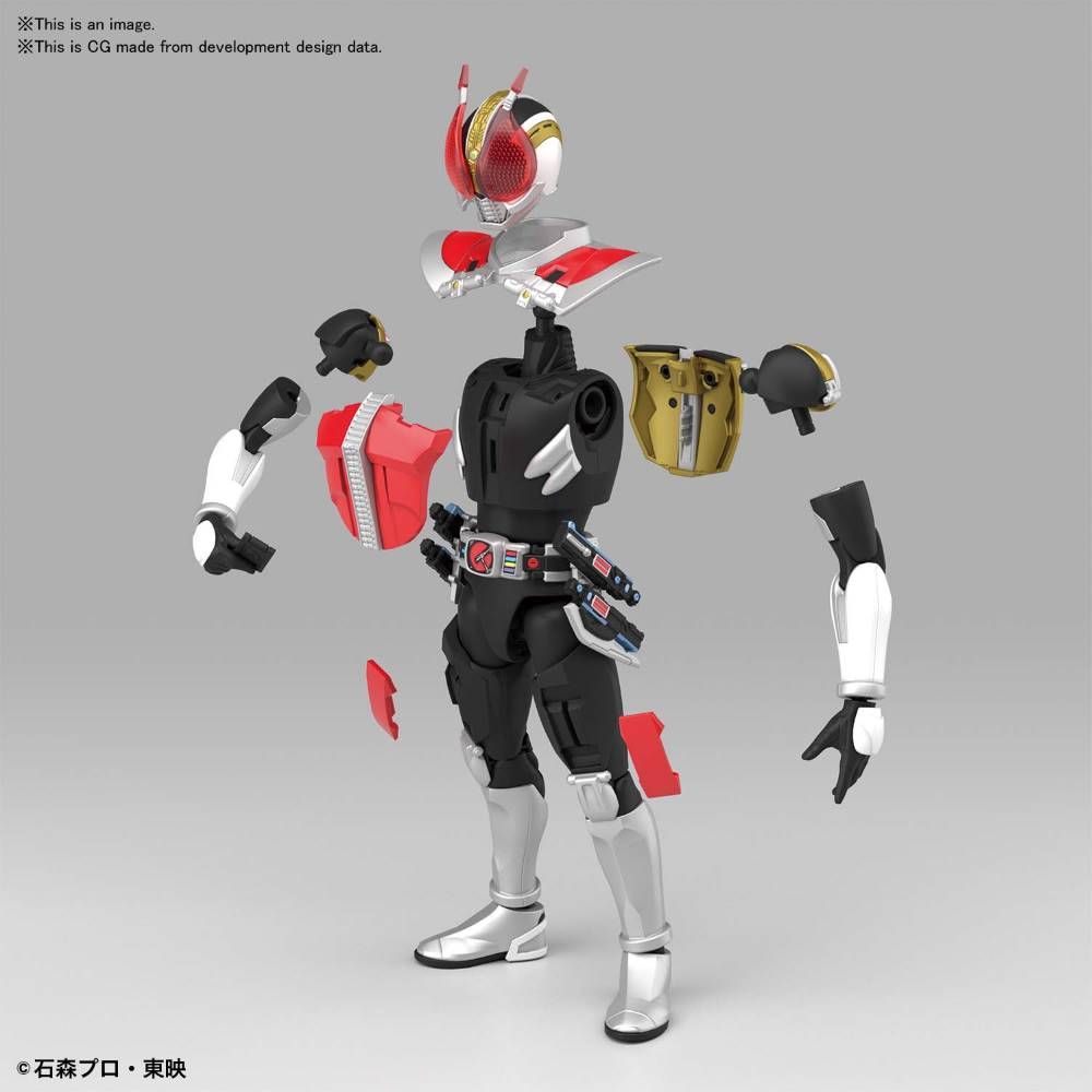 Bandai Figure Rise Standard Kamen Rider Den-O (Sword Form & Plat Form) Model Kit - Build Your Own Action Figure for Anime Collectors & Kamen Rider Fans