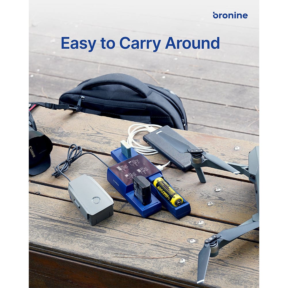Bronine 3.7V Li-ion Battery Charging Kit with 1-Port Plate - Fast Charging for Vape Pens, Flashlights & Portable Electronics (Demo Stock Available)