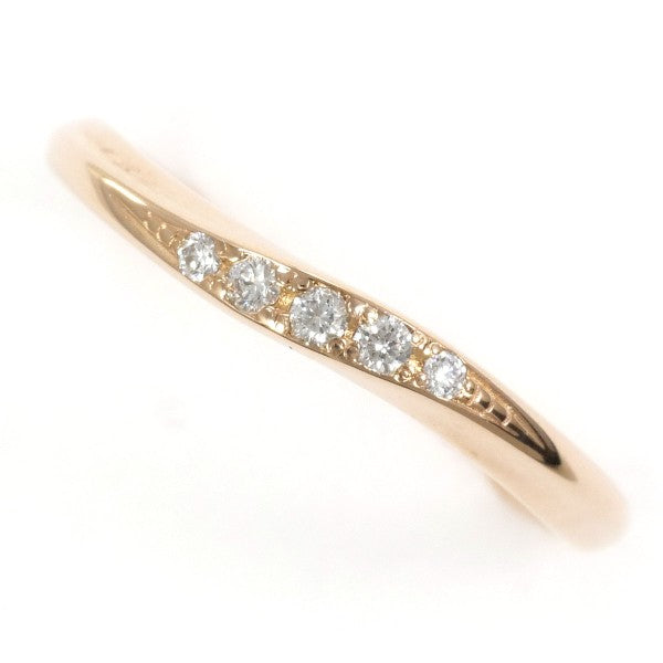 18K Pink Gold Diamond Ring with Blue Diamond Accents - Elegant Wedding, Engagement, Anniversary Jewelry for Women