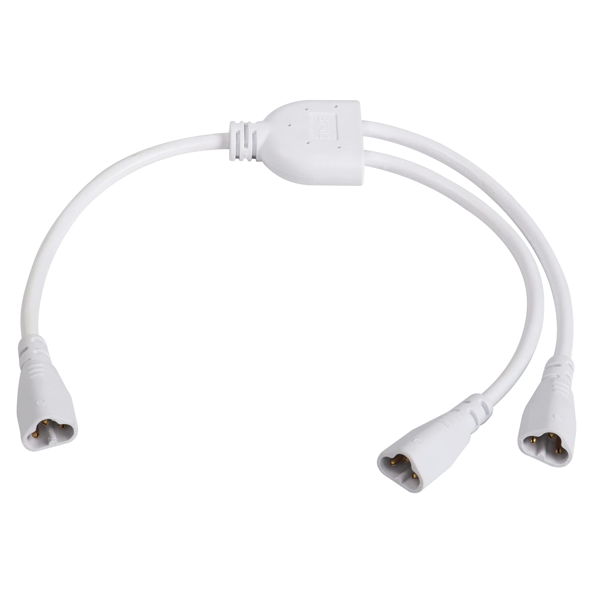 SinLoon T5 T8 LED Splitter Cable - 3 Pin LED Wire Connector, 2 Way Splitter Extension Cord for Ceiling Lights & LED Tube Lamps - 1 to 2 Way Adapter for Home, Office & Commercial Lighting Installations