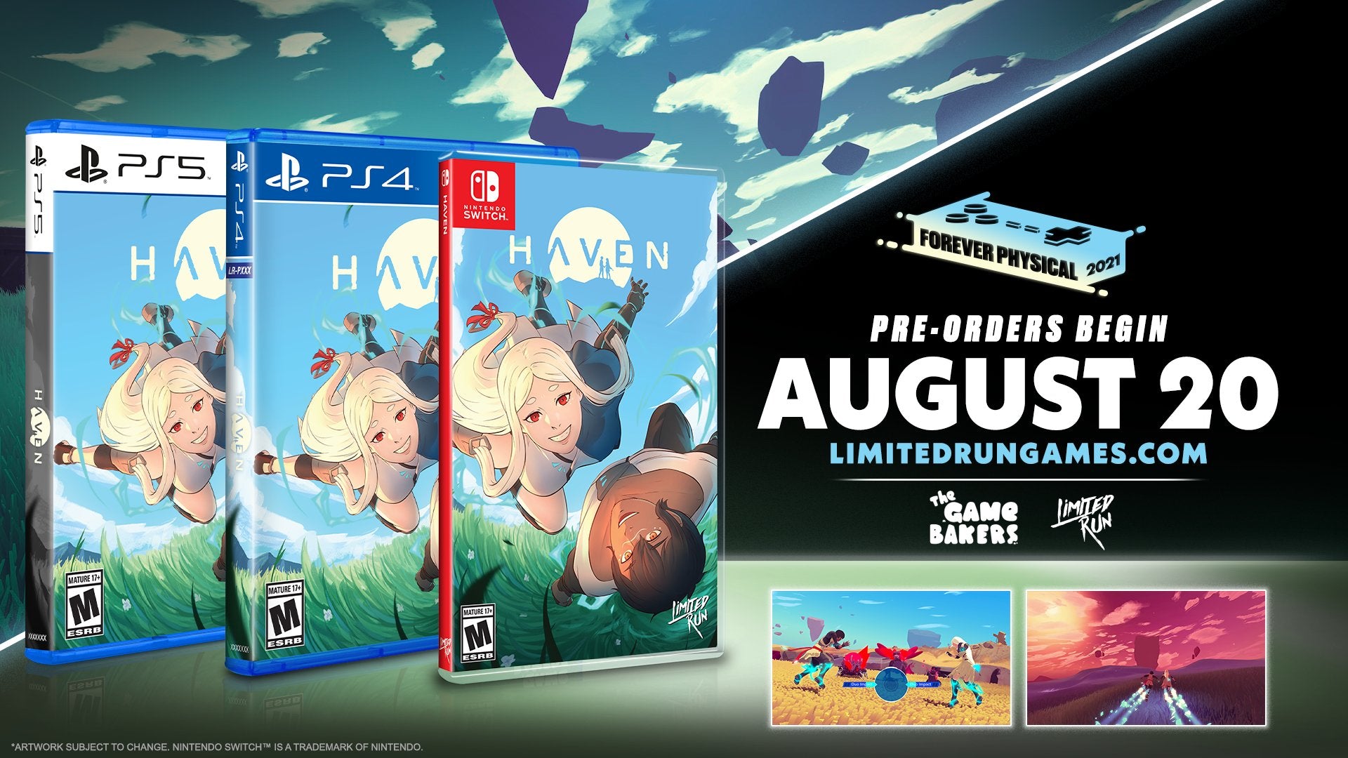 Haven - Nintendo Switch Limited Run #117 Physical Edition - Collector's Item for Gamers & Retro Enthusiasts - Perfect for Gaming Nights & Display Collections
