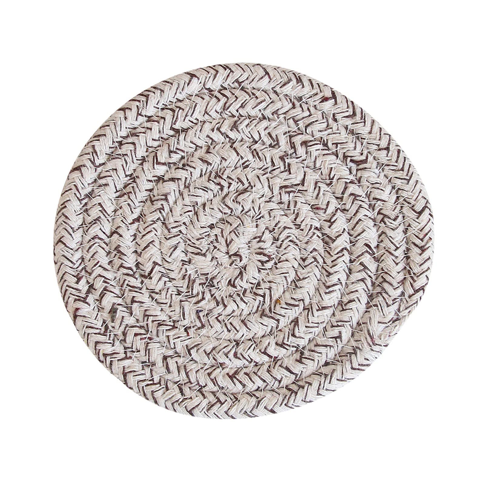 Premium 30cm Cotton Insulation Placemat Set - Heat Resistant Woven Table Mats for Bowls & Pots, Nordic Style Kitchen Dining Protection (Set of 4) - Perfect for Hot Dishes, Family Meals & Cozy Home Decor