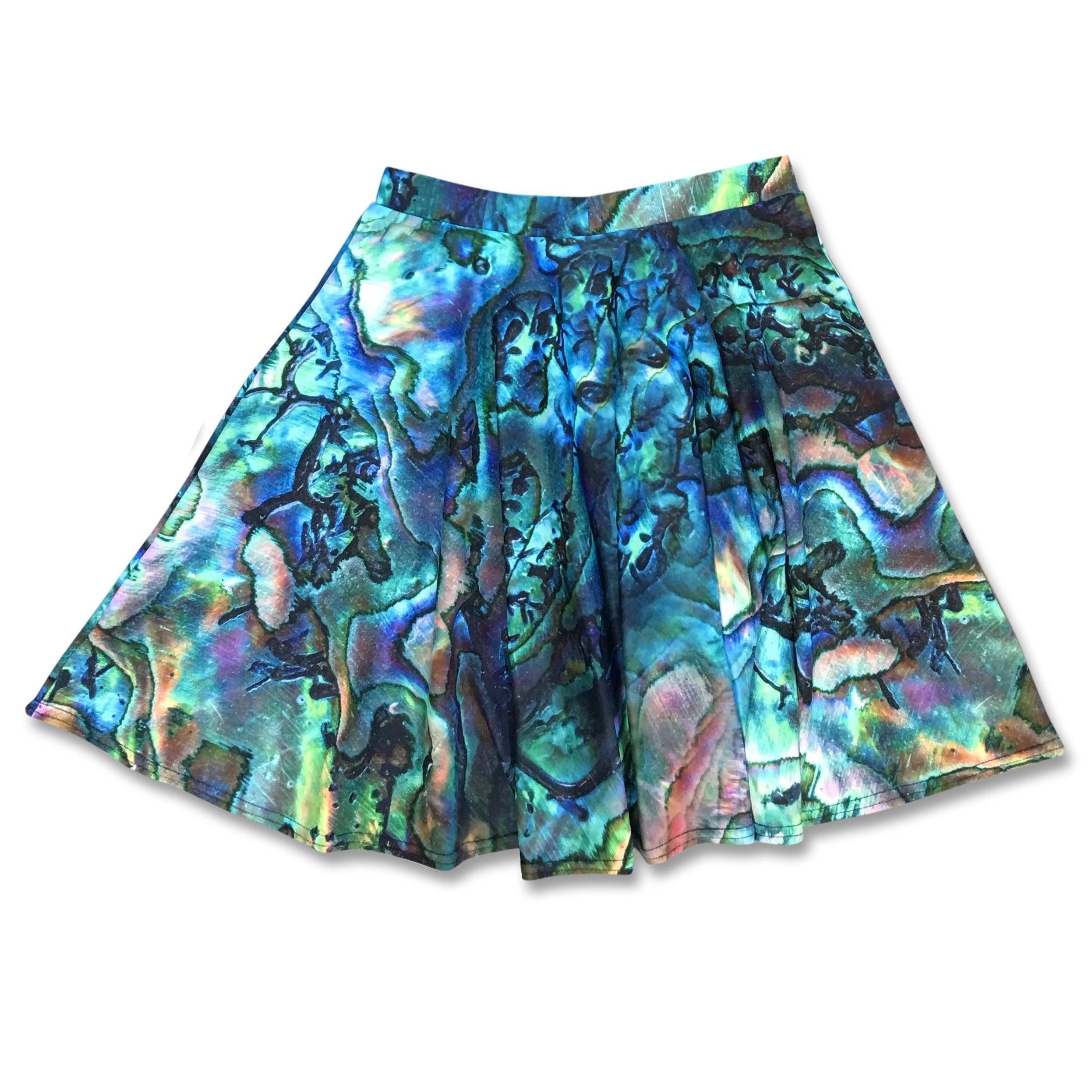 Abalone Skater Skirt for Women - XS Size Flowy A-Line Mini Skirt | Perfect for Casual Outfits, Date Nights & Summer Fashion