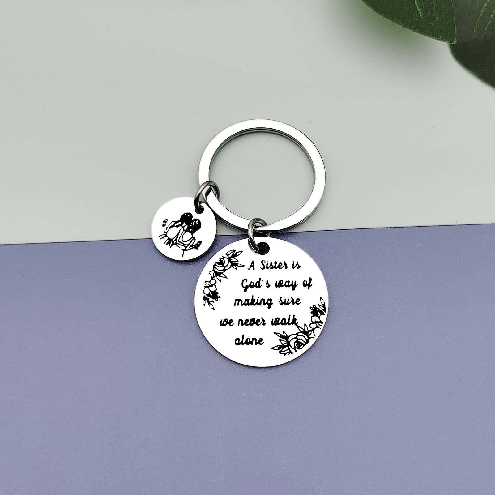 Best Friendship Keychain - Cute Sister Gift for Birthday, Christmas, Graduation & Appreciation | Funny Jewelry for Women, Teens & Sister-in-Law | Perfect for Everyday Carry, Keyrings & Heartfelt Gifting