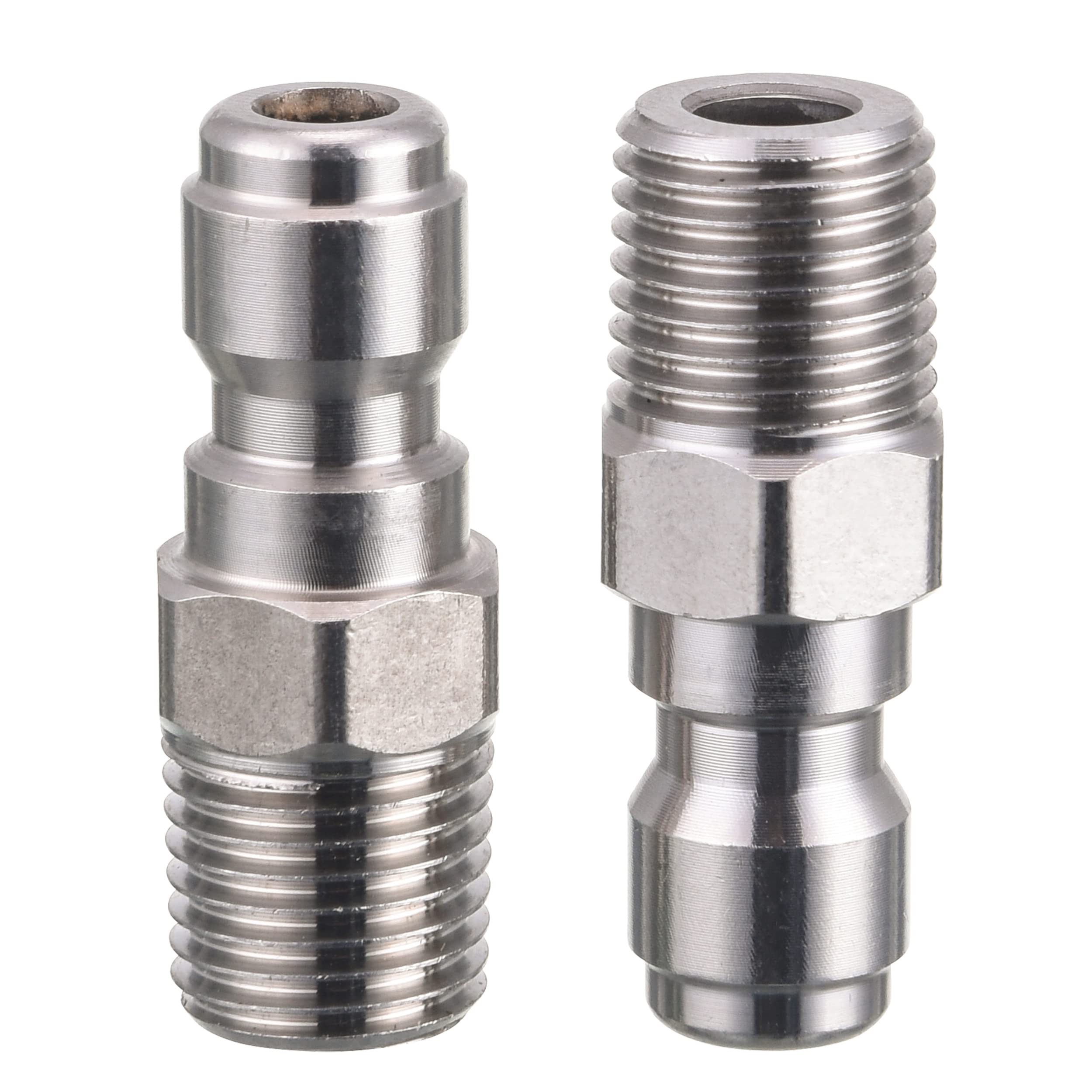 RIDGE WASHER 1/4 Inch Quick Connect to NPT Pressure Washer Couplers - High Flow Quick Disconnect Fittings for Power Washer, Garden Hose & Water Sprayer - Perfect for Car Washing, Deck Cleaning & Outdoor Use