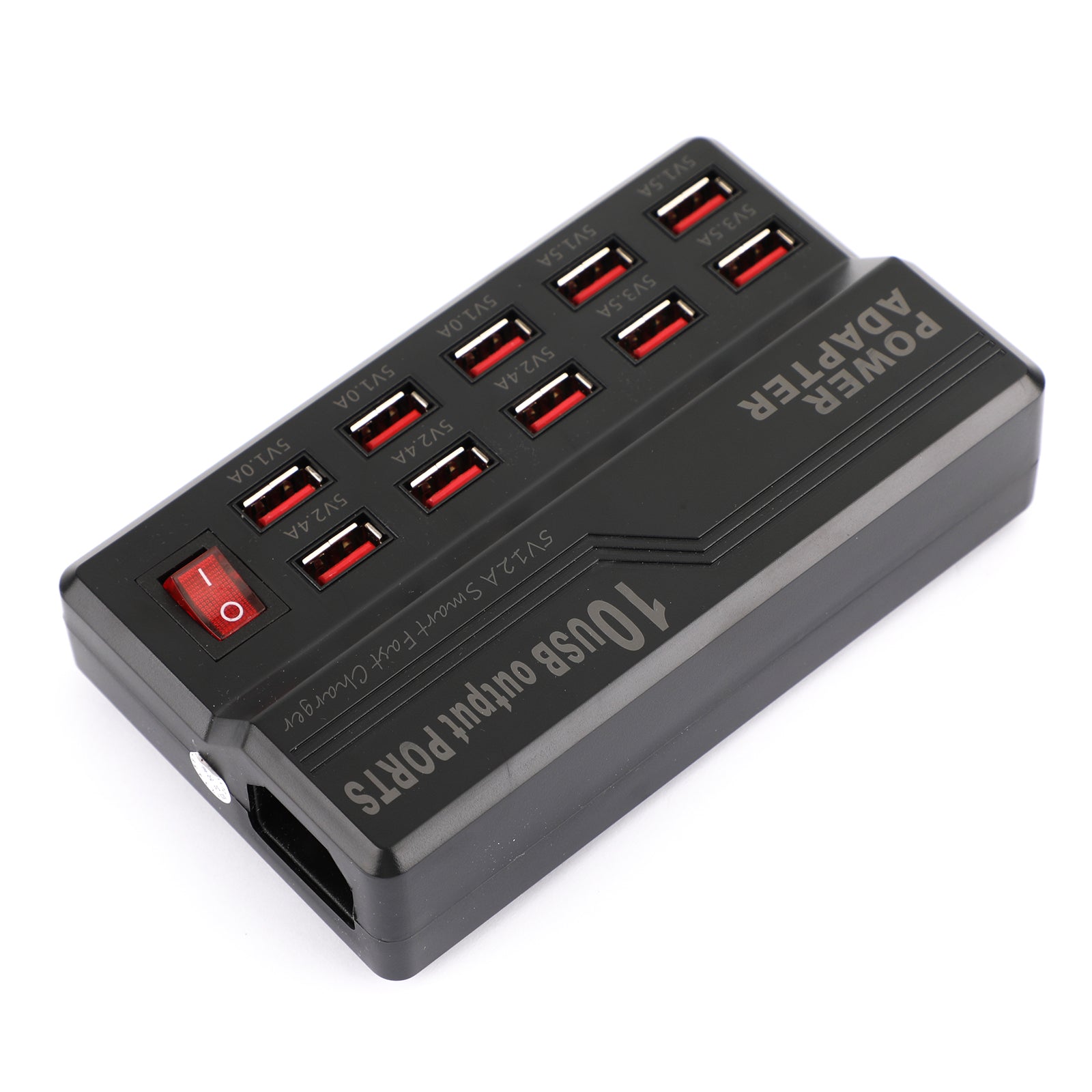 10-Port USB Desktop Charger 5V/12A Fast Charging Station with Multi Hub Dock - AU Plug | Perfect for Home, Office & Travel Charging Multiple Devices Simultaneously