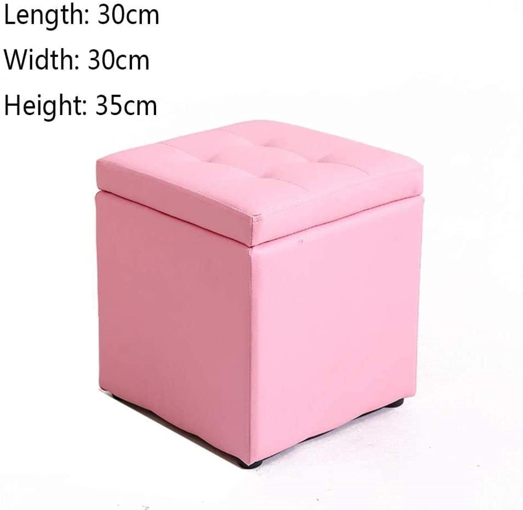 Multifunctional Upholstered Storage Footstool with PU Fabric - Perfect for Living Room, Bedroom & Entryway - Use as Shoe Bench, Ottoman or Sofa Stool with Hidden Storage Space for Small Items