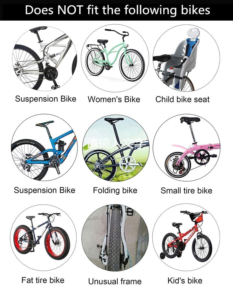 Heavy Duty Bike Carrier Rack - 400lbs Capacity Universal Adjustable Bicycle Cargo Rack with Solid Bearings - Perfect for Mountain Bikes, Commuting & Outdoor Adventures