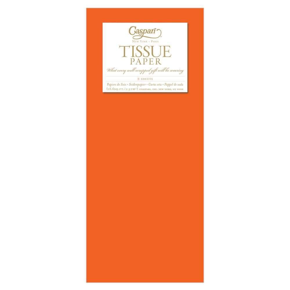 Premium Orange Solid Tissue Paper - 40 Sheets by Caspari | Elegant Gift Wrapping, Party Decor & Home Accents