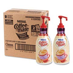 Coffee-Mate Liquid Coffee Creamer with Pump Dispenser - 6 Pack | Non-Dairy Creamer for Coffee, Tea & Hot Chocolate | Perfect for Offices, Cafes & Home Use