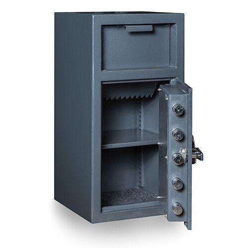 Hollon FD 2714 Heavy Duty Commercial Depository Safe - Secure Cash Drop Box for Retail, Office & Business Use