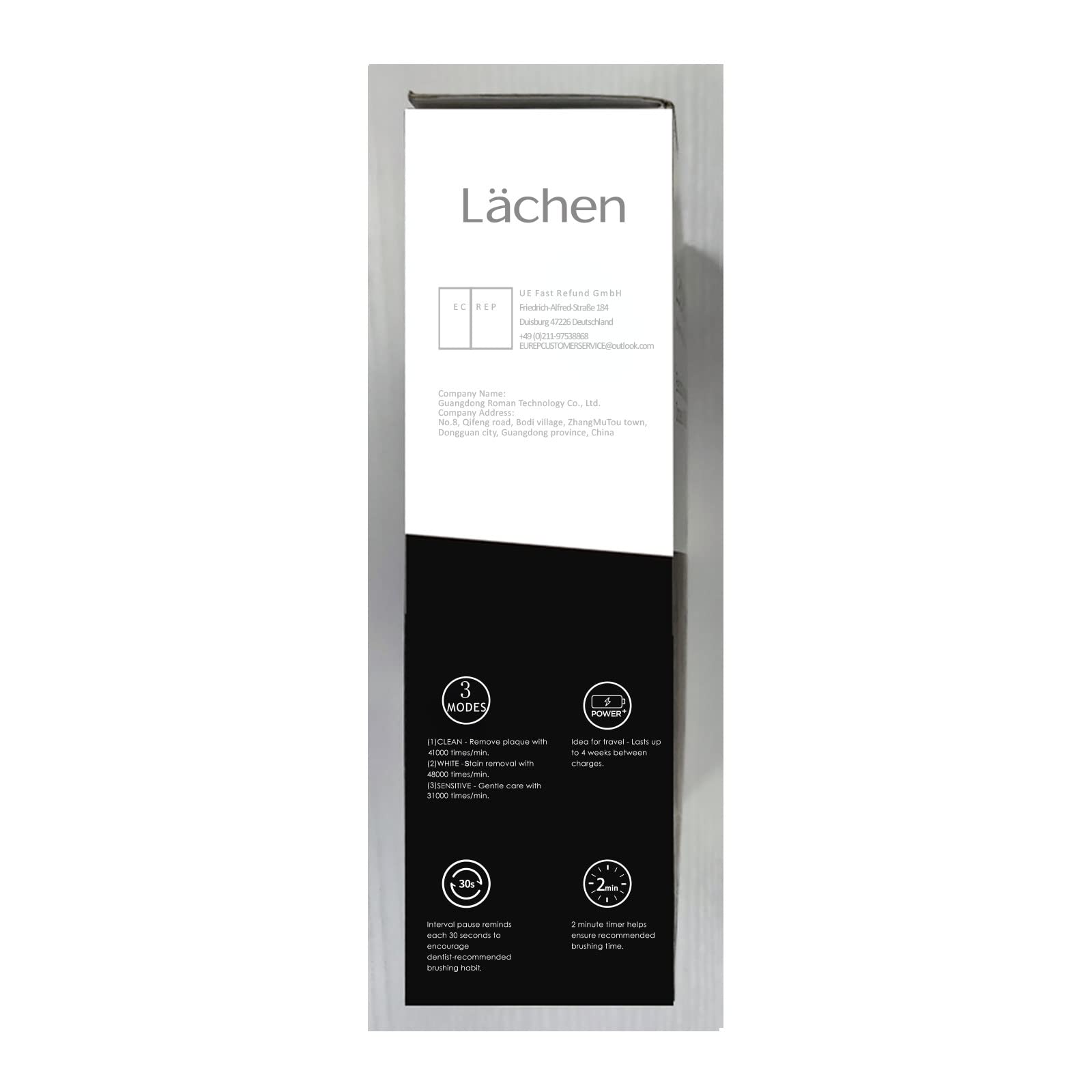 Lachen Electric Toothbrush Twin Pack RM-T8 - 2 Sonic Toothbrushes with 3 Cleaning Modes & 3 Intensity Levels, Includes 10 Replacement Brush Heads & 2 Travel Cases - Perfect for Home Use, Travel, and Family Oral Care