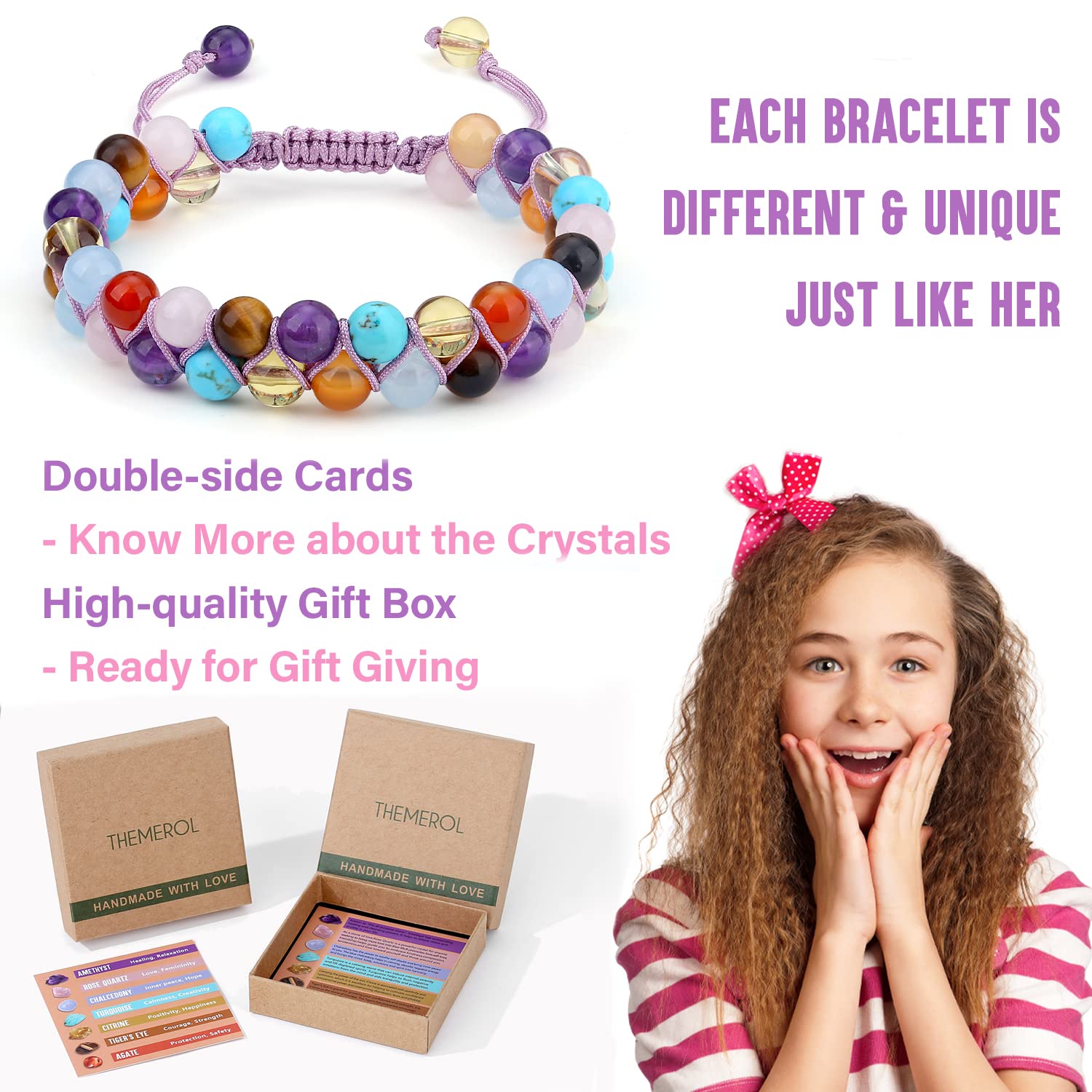 Daughter Gift from Mom, Bonus Daughter Gifts, Granddaughter Gifts from Grandma, Niece Gifts, Teen Girls Bracelet, Birthday Gifts for Women, Valentines Day, Christmas Stocking Stuffers, Easter, Perfect for Everyday Wear, Special Occasions, and Thoughtful Surprises