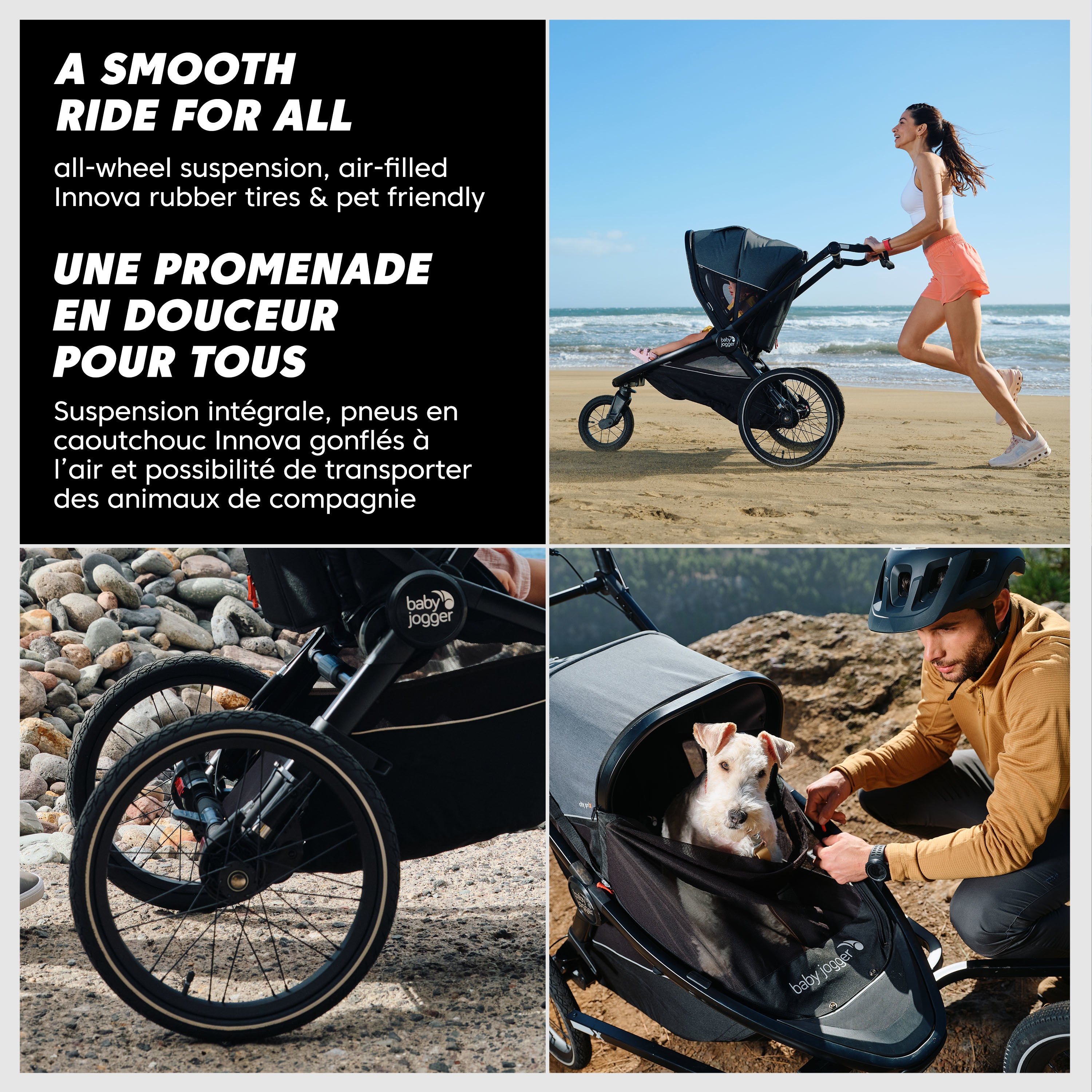 Baby Jogger City Prix Jogger & Bike Trailer - Lightweight Stroller & Bicycle Carrier for Active Families | Perfect for Jogging, Biking & Outdoor Adventures with Kids
