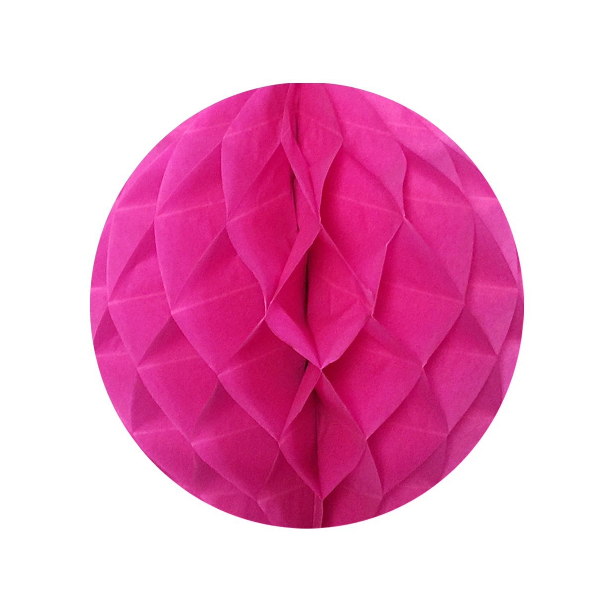Allydrew 16 Inch Hanging Tissue Honeycomb Ball Decorations (2 Pack) - Hot Pink Party Supplies for Weddings, Birthdays, Baby Showers & Nursery Decor | Perfect for Ceiling & Wall Displays