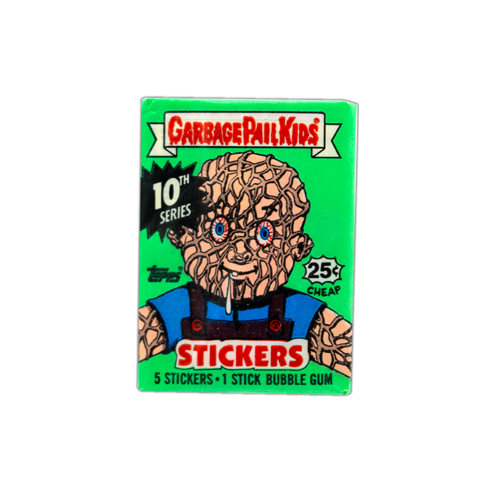 1987 Topps Garbage Pail Kids Series 10 Unopened Pack - Vintage Trading Cards for Collectors | Perfect for Nostalgic Gift Giving and Display