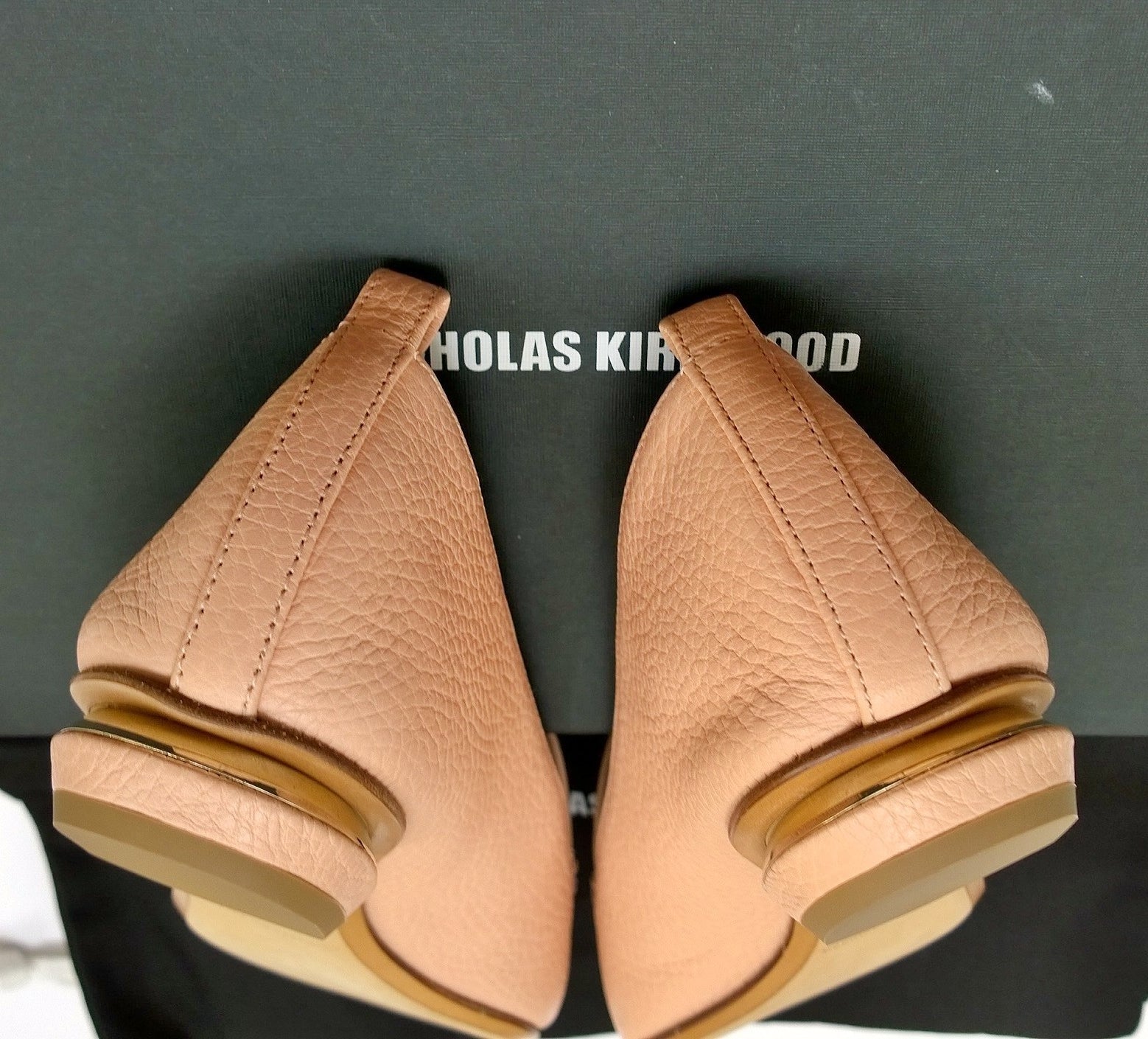 Nicholas Kirkwood Beya Loafers - Powder Peach Pink Leather Flats for Women | Comfortable & Stylish Slip-On Shoes for Office, Travel & Casual Wear