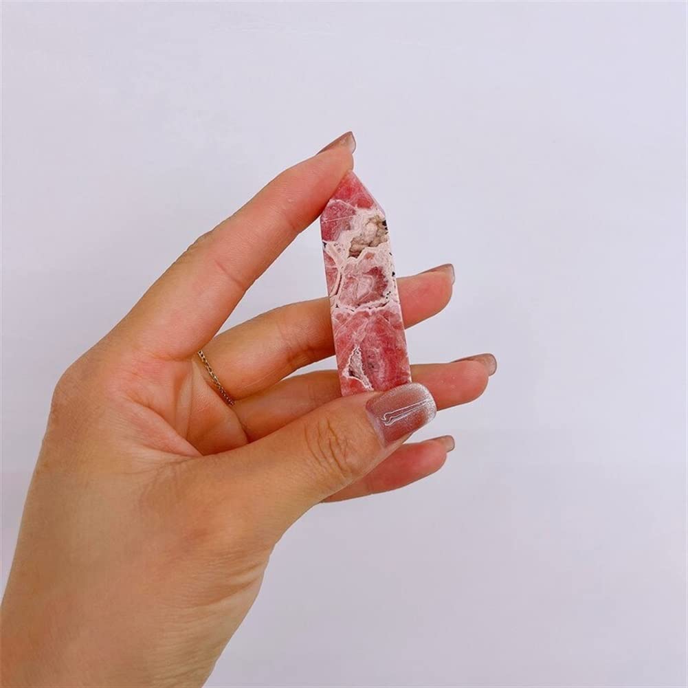 Natural Rhodochrosite Crystal Obelisk Point Tower - Healing Stone for Meditation, Reiki & Home Decor - 1pc Mineral Specimen for Spiritual Healing & Positive Energy