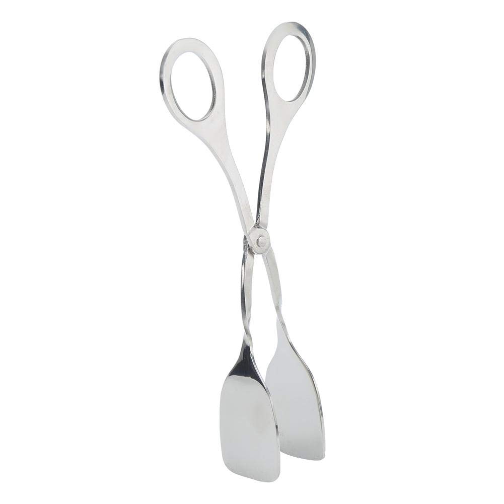 Stainless Steel Scissor Cooking Tongs - Durable BBQ Clip for Baking, Bread, Steak, and Kitchen Serving - Perfect for Grilling, Buffet, and Home Cooking