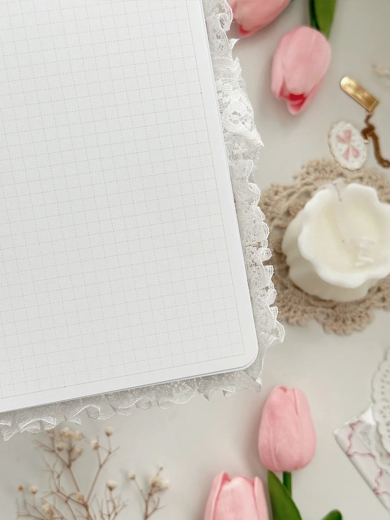 Black Lolita Style A5 Notebook - Cute Kawaii Journal for School, Work & Anime Fans - Perfect for Note Taking, Sketching & Gift Giving