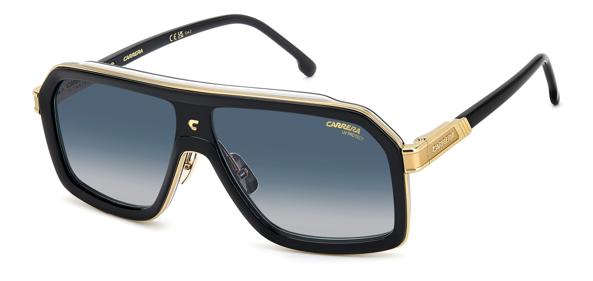 Carrera CA 1053/S/TI Men's Titanium Sunglasses - Polarized UV Protection for Driving, Running & Outdoor Sports