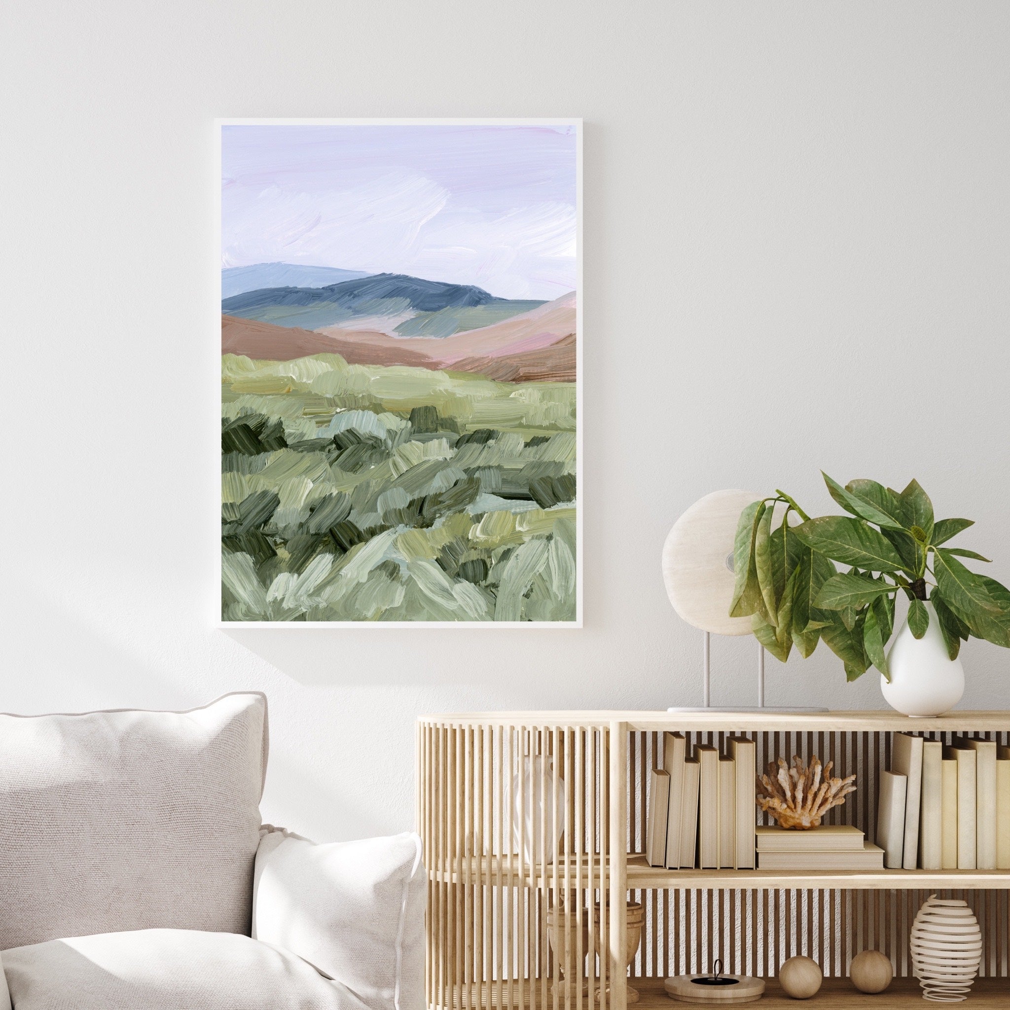 Spring Art Print - Vibrant Floral Wall Decor for Home, Office & Gifts | Landscape Painting for Living Room, Bedroom & Dorm