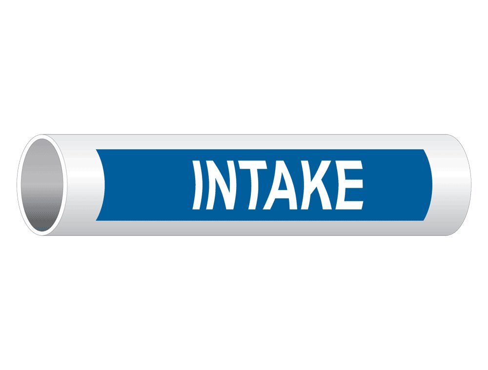 ASME A13.1 Compliant Pipe Label Decals - 8x2 Inch Vinyl Pipe Markers (5-Pack) for Industrial Safety & Pipe Identification | Perfect for Factories, Warehouses & Mechanical Rooms