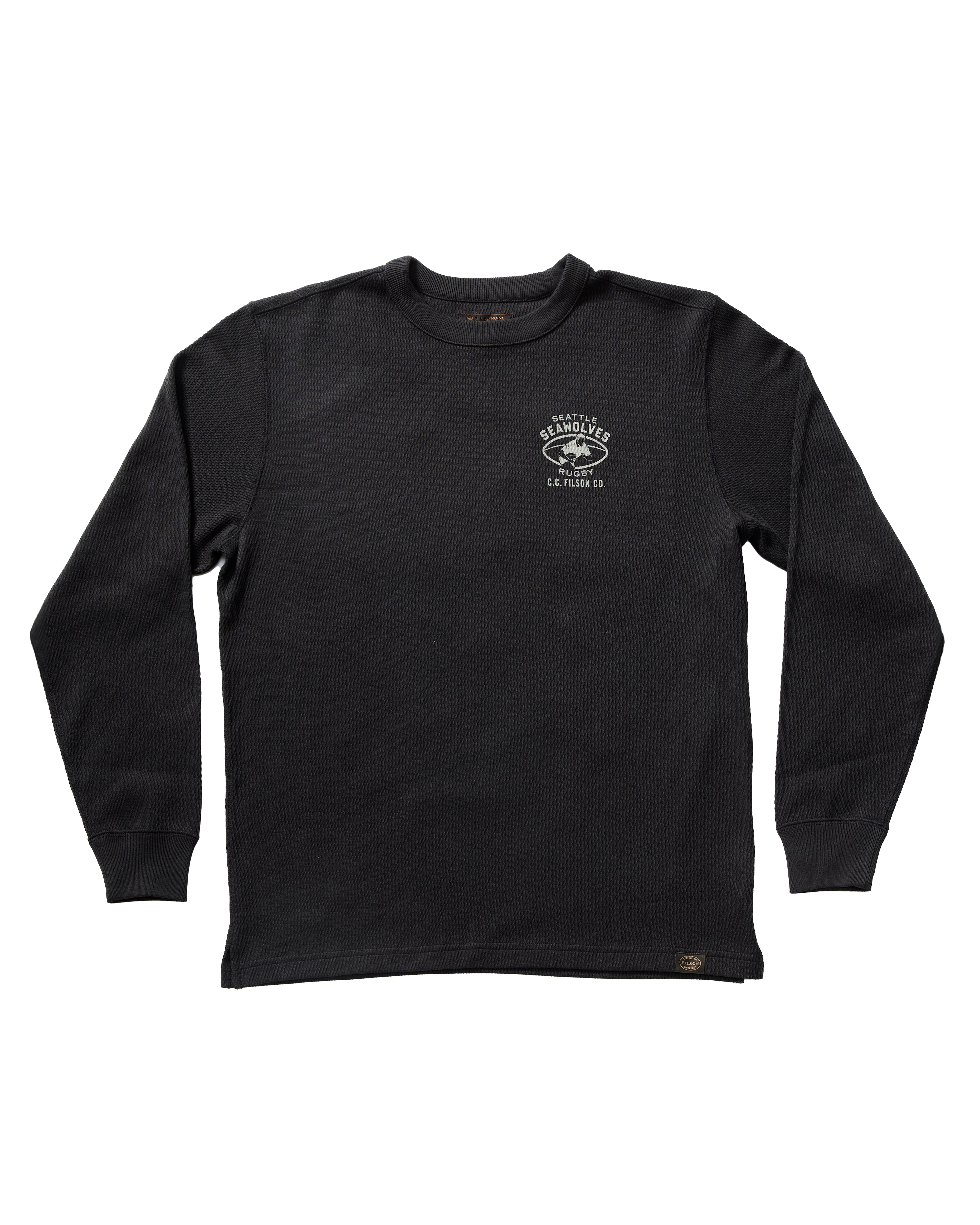 Seawolves 2025 Filson Thermal Crewneck Sweatshirt - Men's Warm Fleece Pullover for Outdoor Activities, Camping & Winter Sports
