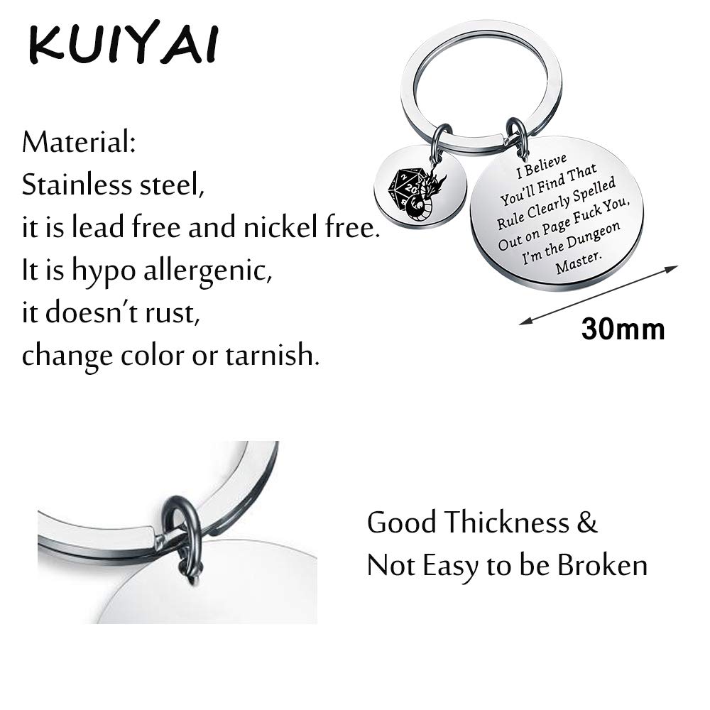 Funny Dragon Keychain for Gamers - Perfect Geek Gift for Game Lovers | Great for Cosplay, Conventions & Gaming Events