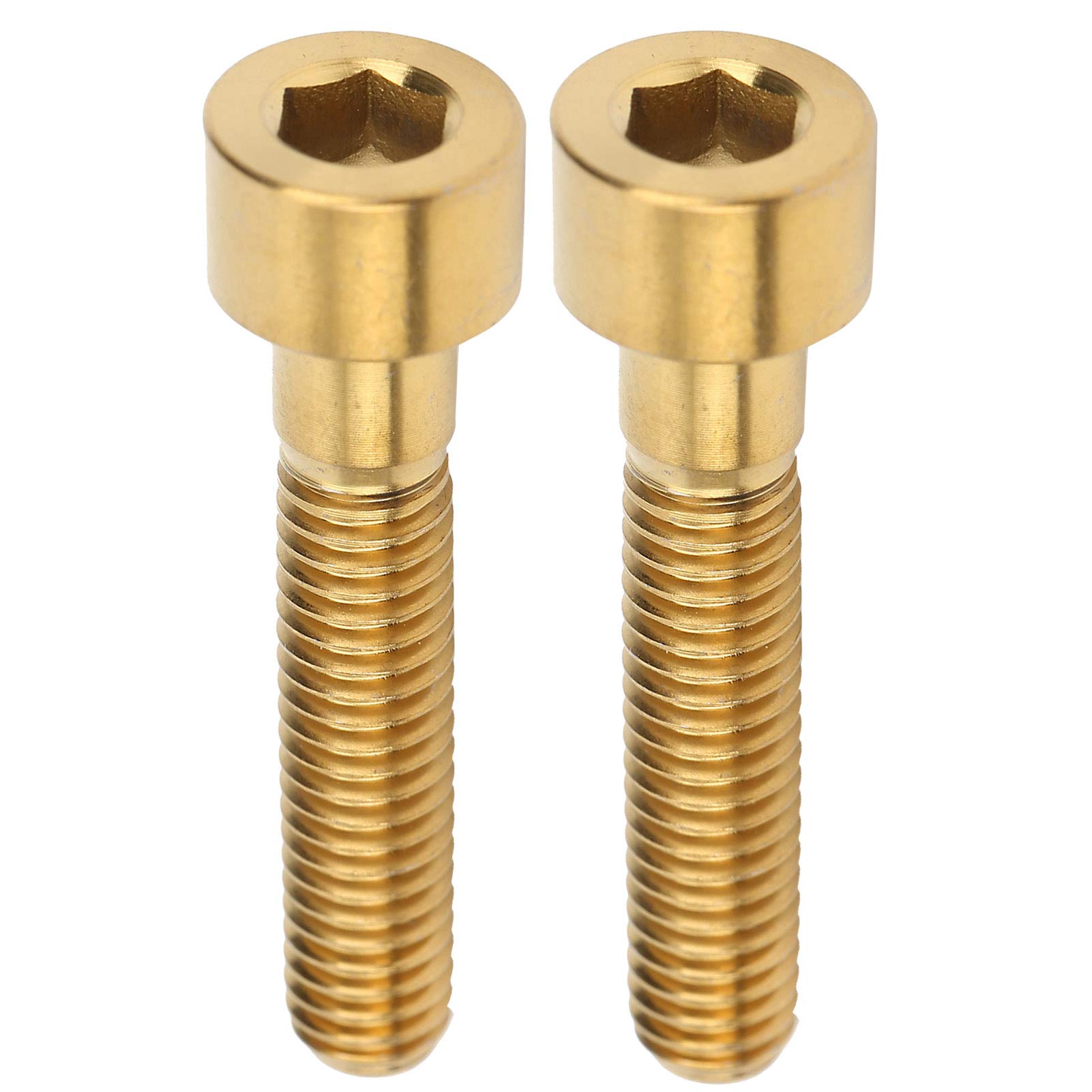 Titanium Bike Stem Bolts M6x30mm - 2pcs for Bicycle Handlebar Fixing & Headset Cap