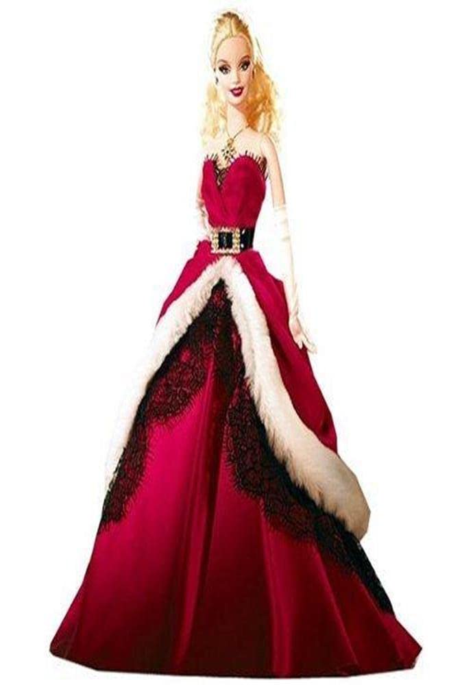 Barbie 2007 Holiday Collector Doll - Limited Edition Christmas Barbie for Collectors & Gift Giving - Perfect for Holiday Decorations, Christmas Tree Toppers & Nostalgic Displays