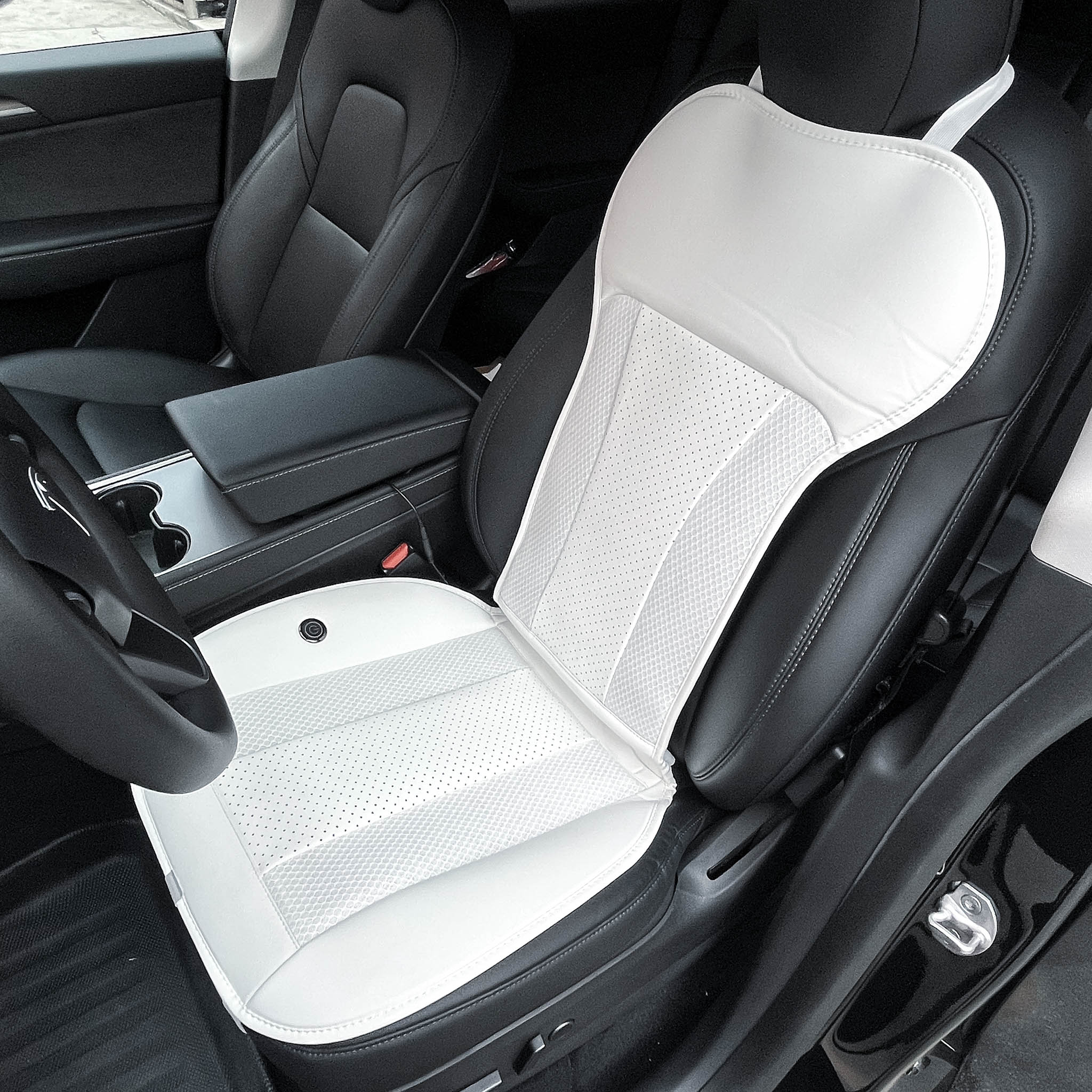 Premium Breathable Mesh Seat Covers for Tesla Model 3 & Model Y (2017-2023) - Cooling Car Seat Protectors for Hot Weather - Front & Rear Seat Compatible - Perfect for Summer Road Trips & Daily Commutes