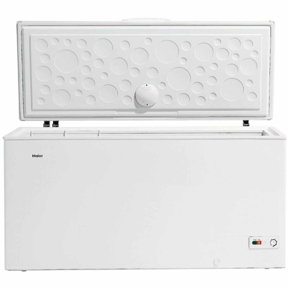Haier 373L (13.2 Cu Ft) Chest Freezer HCF384W2 - Energy Efficient, Large Capacity Deep Freezer for Home, Garage, or Restaurant Use - Perfect for Storing Meat, Seafood, and Bulk Food Items
