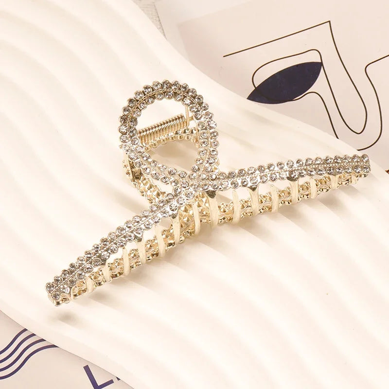 Golden Hair Clips for Women - Elegant Hair Accessories for Weddings, Parties & Everyday Use