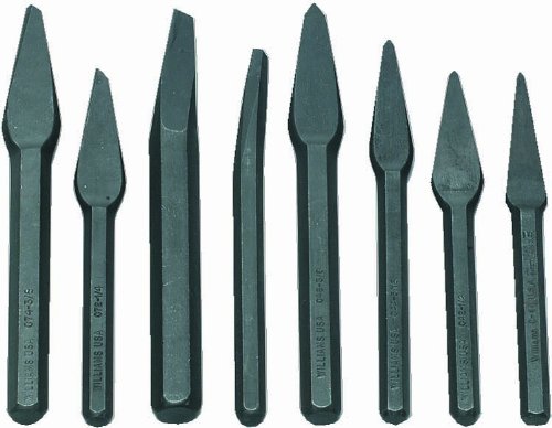 Williams JHWCS-8 8-Piece Premium Wood Chisel Set - High Carbon Steel Blades for Woodworking, Carving & DIY Projects - Perfect for Professional Craftsmen & Hobbyists