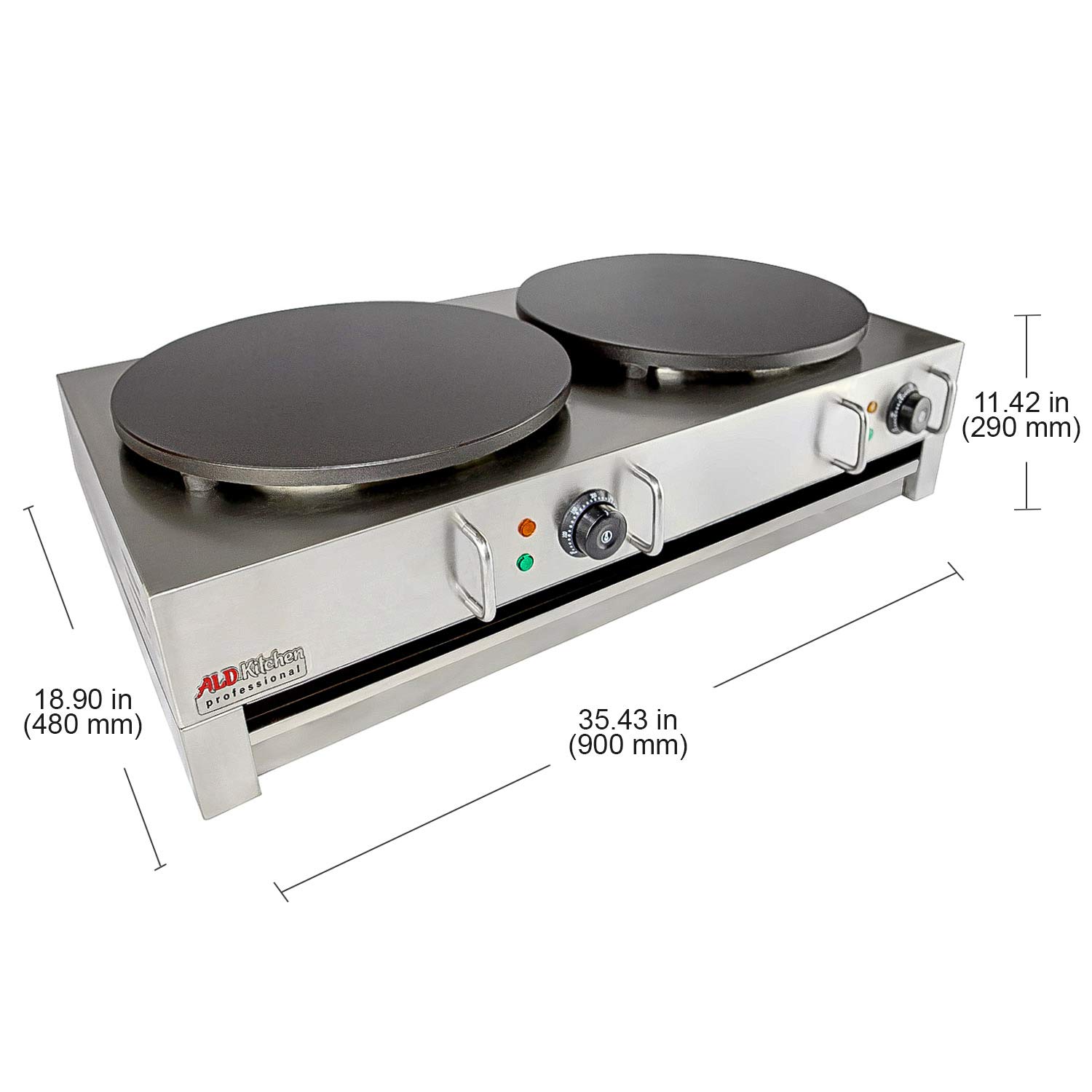ALDKitchen Commercial Electric Crepe & Pancake Maker - 16