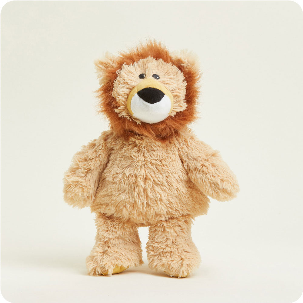 Weighted Heated Lion Stuffed Animal - Warmies Plush Toy for Kids & Adults | Anxiety Relief, Stress Relief & Comfort | Perfect for Bedtime, Relaxation & Cold Weather