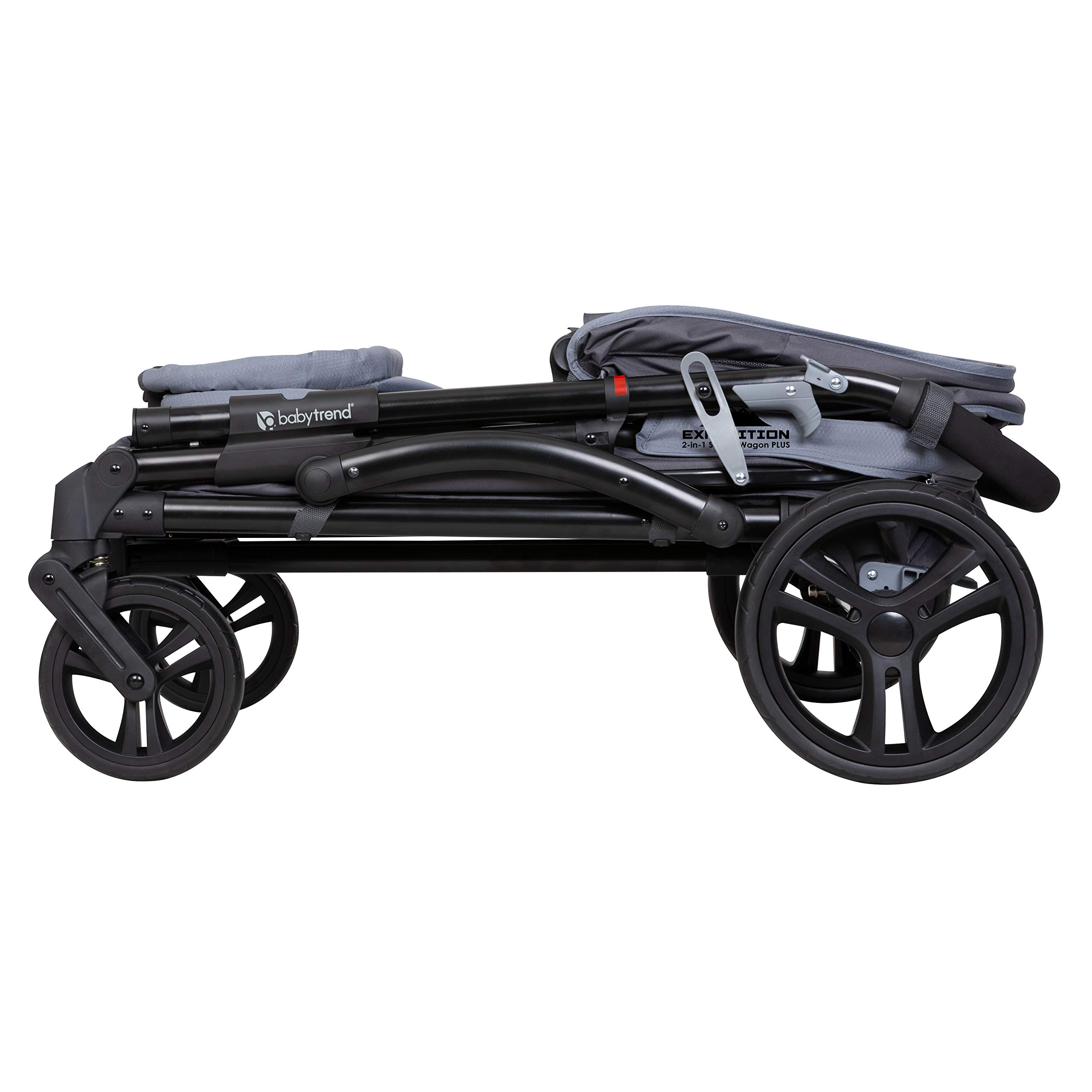 Baby Trend Expedition 2-in-1 Stroller Wagon PLUS - Ultra Grey | Convertible Stroller & Wagon for Kids | Perfect for Park Outings, Beach Trips & Family Adventures