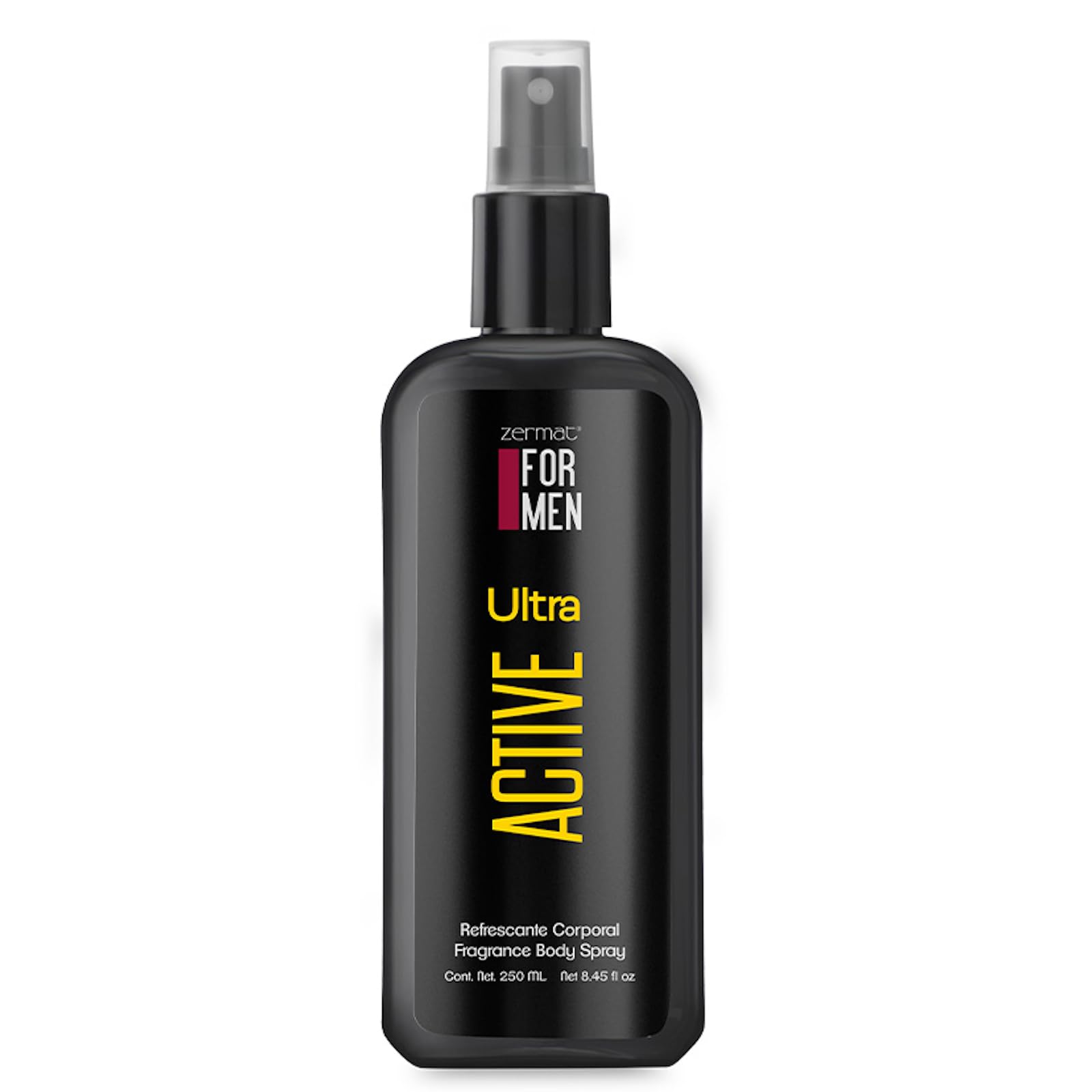 Zermat Ultra Active Body Mist for Men - Long Lasting Fragrance Spray, Fresh & Invigorating Scent, Enhances Personal Care Routine - Perfect for Gym, Work & Daily Use