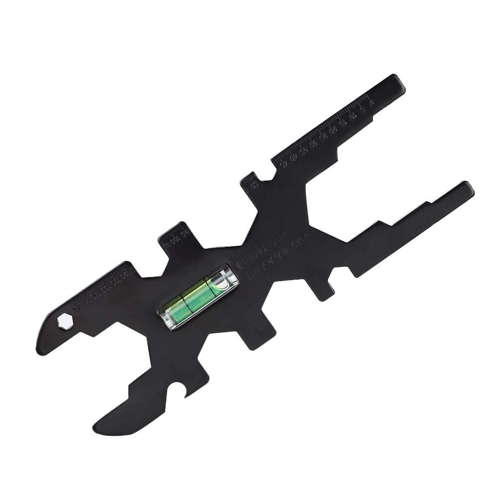 Cyrank Multi-Function Pipe Wrench Set - Professional Plumber's Wrench, Sink Wrench, Basin Wrench & Faucet Tool for Bathroom & Kitchen Plumbing Repairs - Durable Black Household Plumbing Tools for DIY & Professional Use