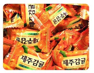 Korean Assorted Fruit Flavored Candy Pieces - Jeju Orange Flavor | Delicious Snack for Parties, Gifts & Office Treats
