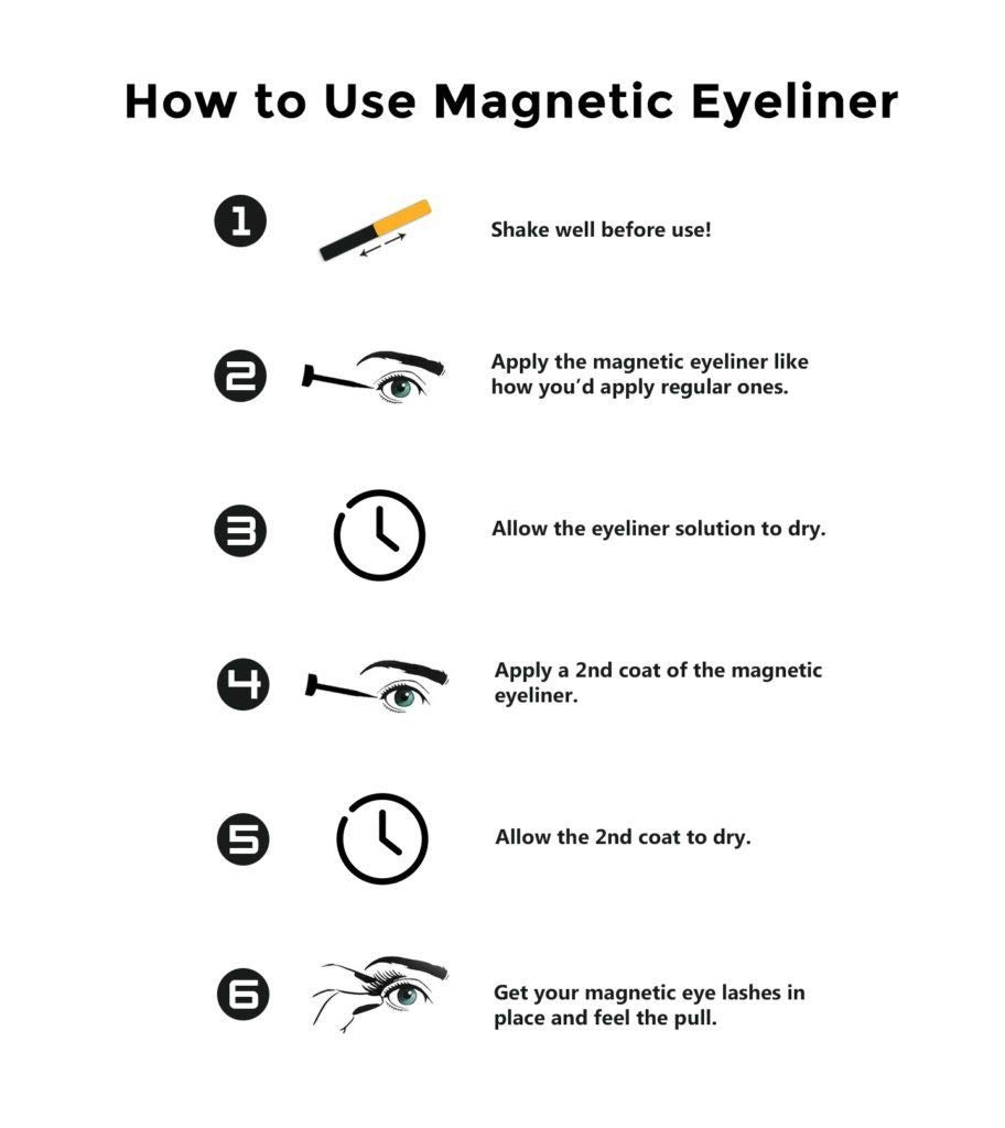 Mink Magnetic Eyelashes Diva Lash – Natural Looking Single Lashes with Magnetic Eyeliner Set (5 Magnet Lashes) for Everyday Wear & Special Occasions