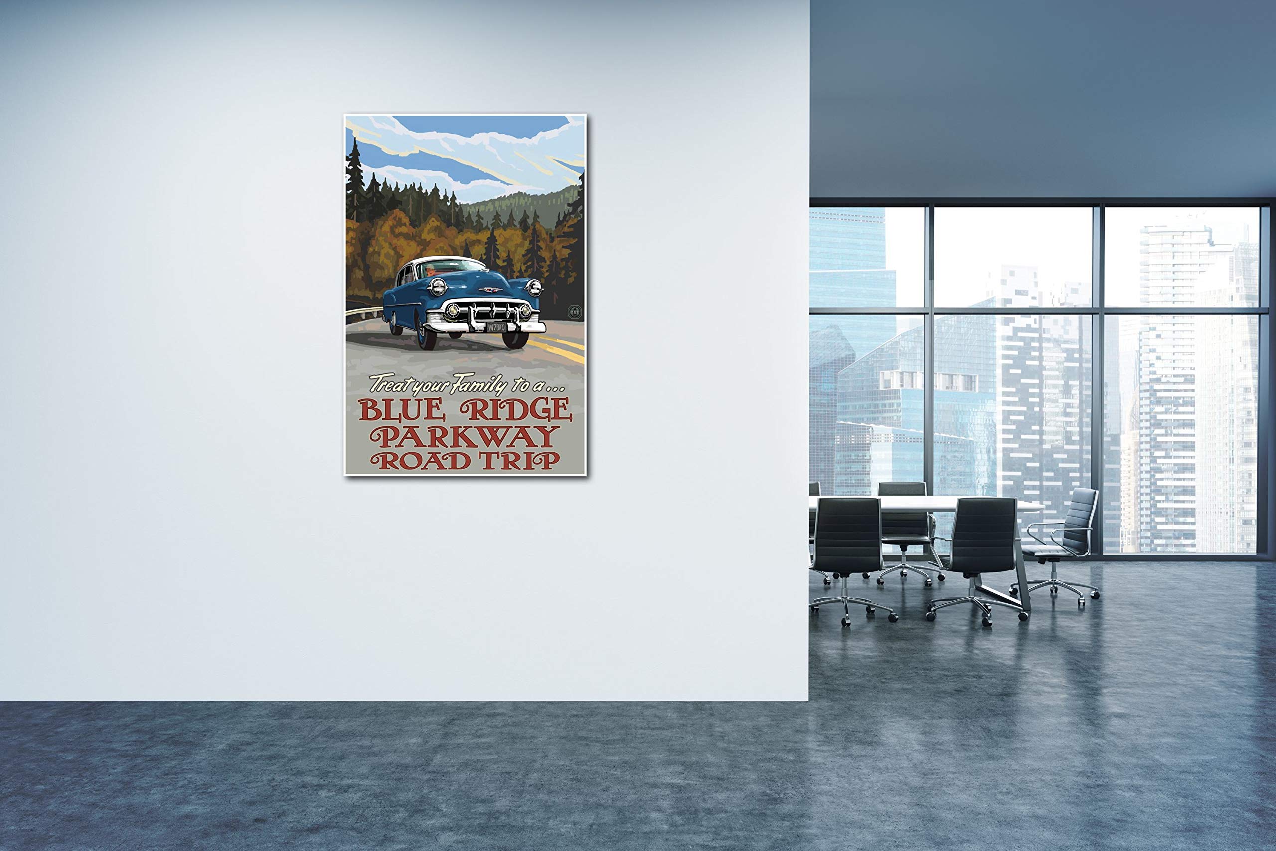 Blue Ridge Parkway Scenic Road Trip Landscape Art Print - 30