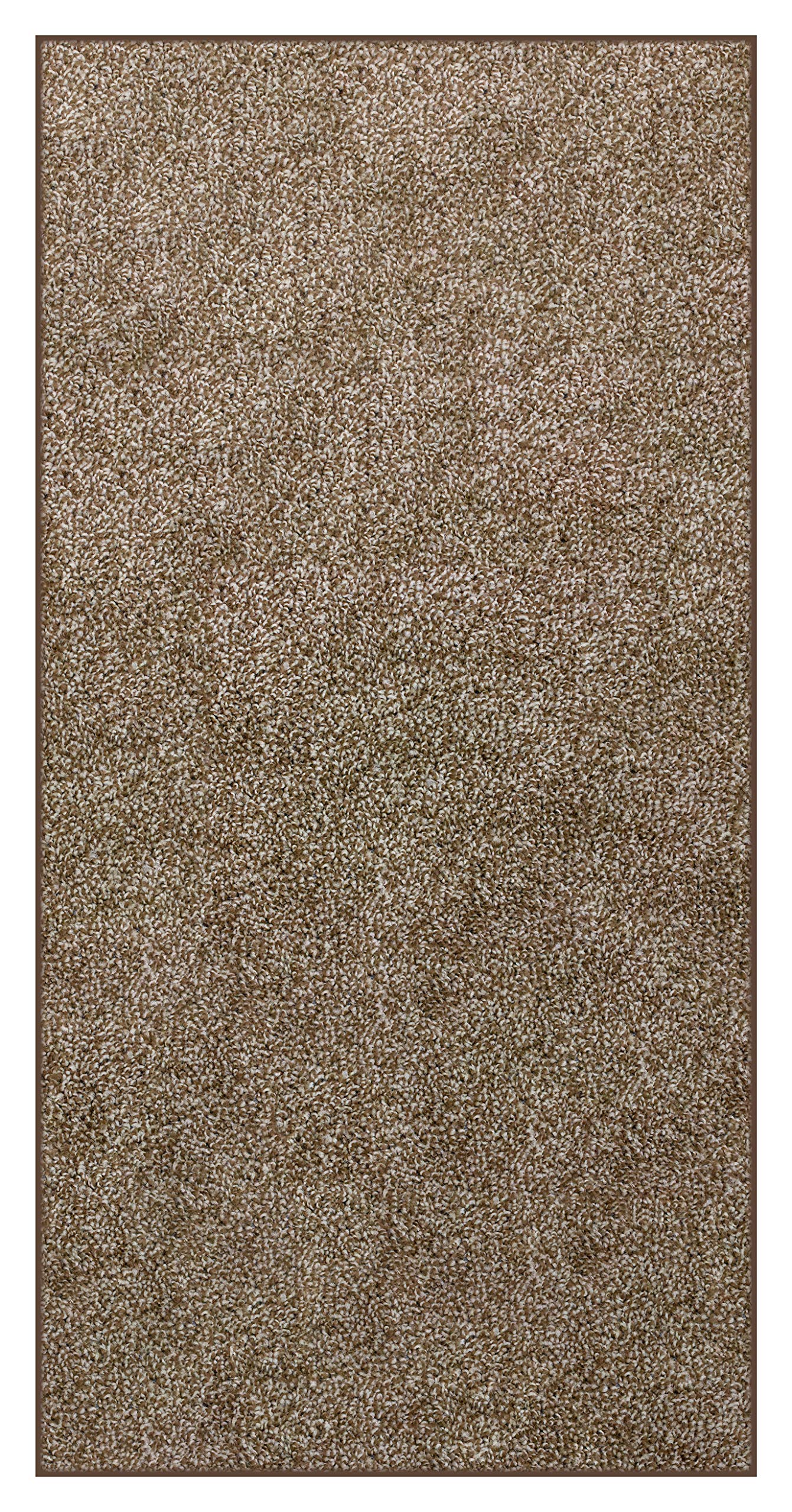 2.5'x9' Chocolate Chip Area Rug - Soft Non-Slip Carpet for Living Room, Bedroom, Dorm | Multiple Sizes & Shapes Available | Machine Washable Home Decor Rug