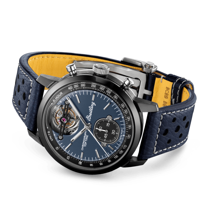 Breitling Top Time B21 Shelby Cobra Chronograph Tourbillon Watch for Men - Ceramic & Titanium Luxury Timepiece - Perfect for Business, Gifting & Special Occasions